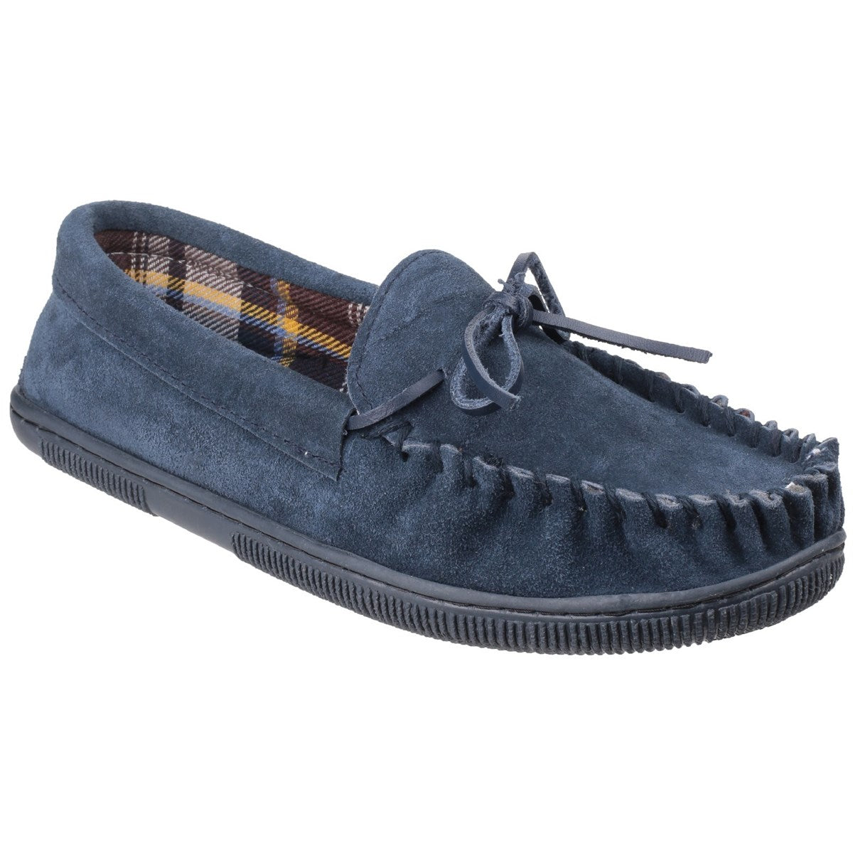 Cotswold Alberta Moccasin Mens Navy Slipper