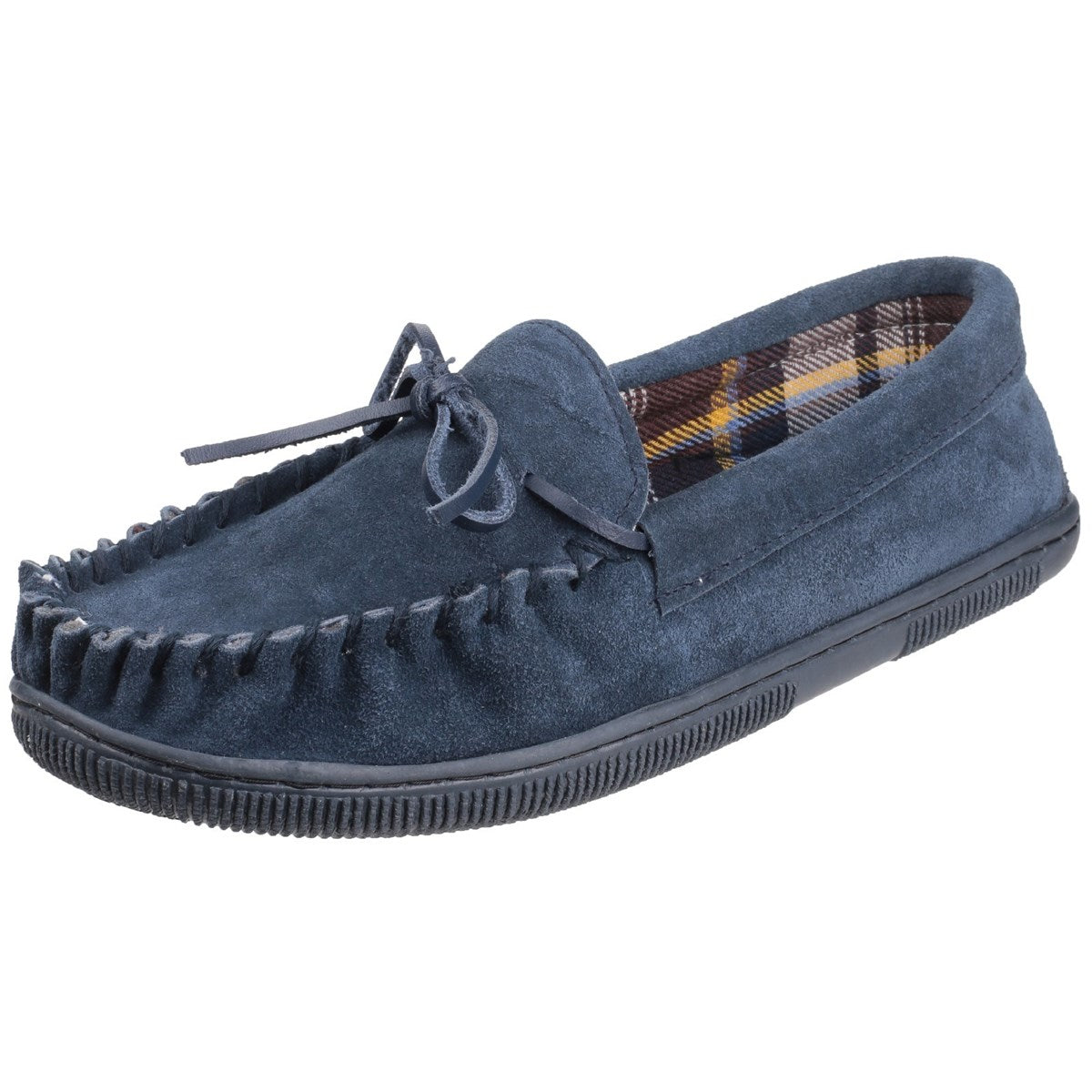 Cotswold Alberta Moccasin Mens Navy Slipper