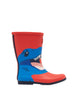 Joules Dino Roll Up Kids Red Wellington Boot
