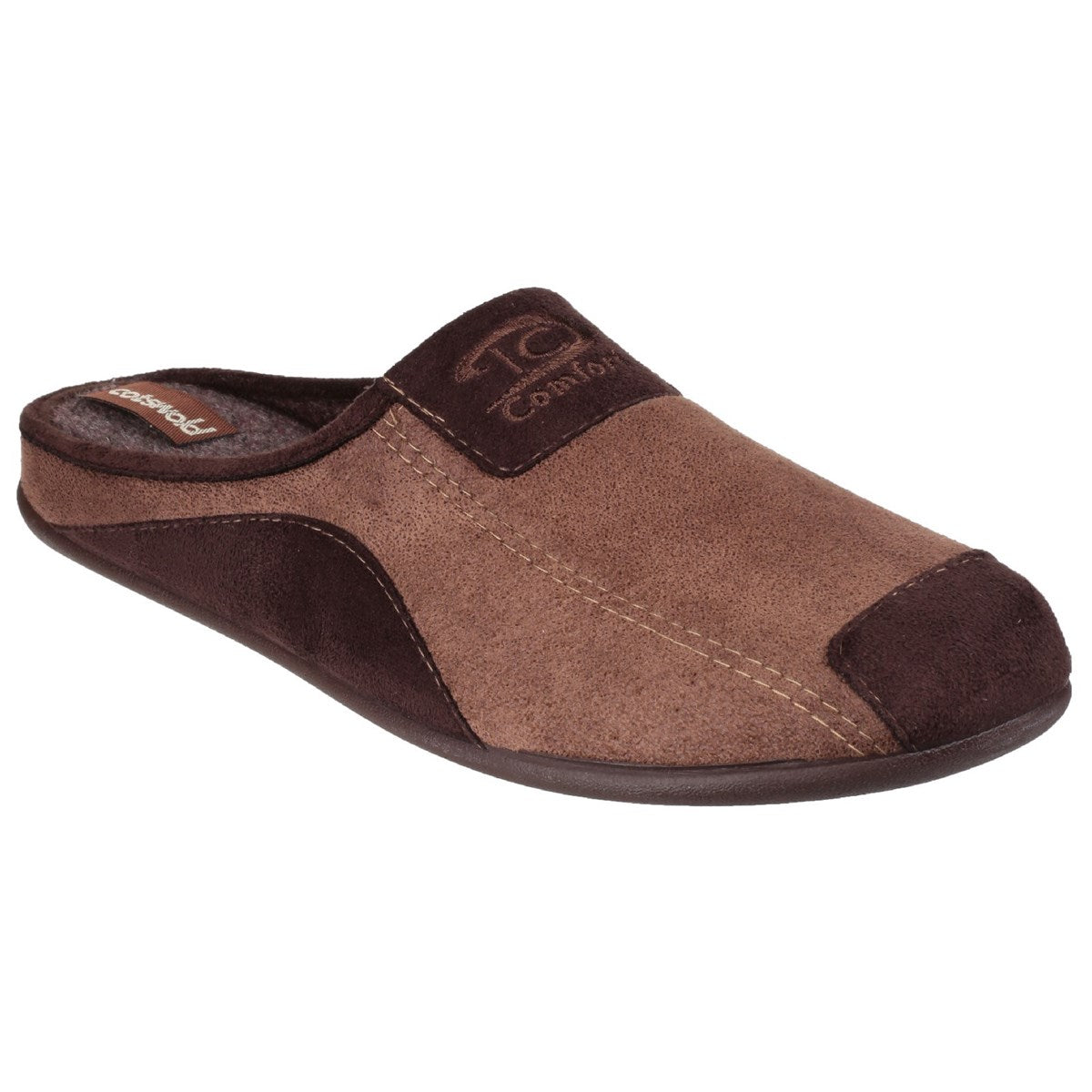 Cotswold Westwell Mens Brown Mule Slipper