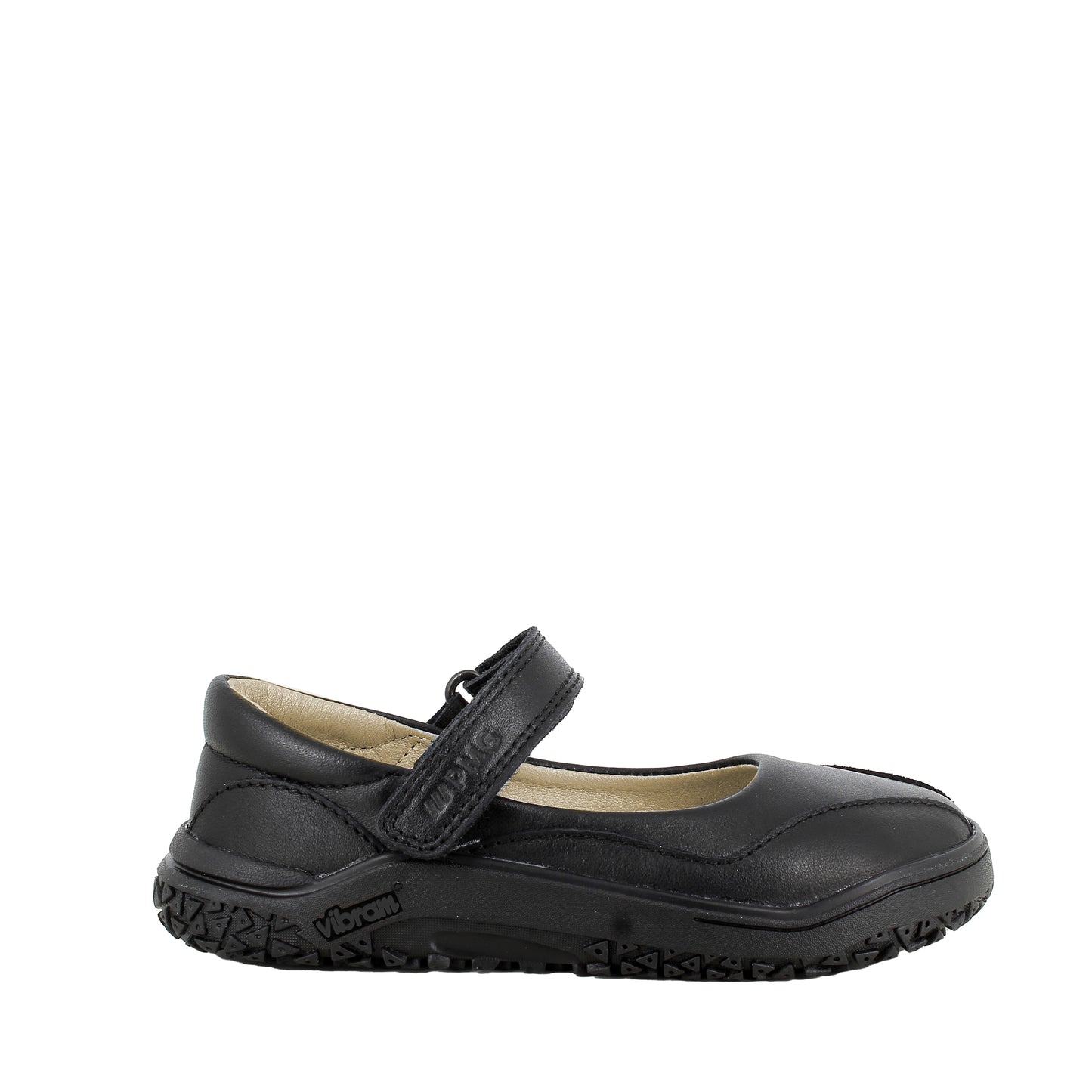 Primigi Grander Girls Black Barefoot School Shoe