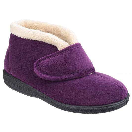 Fleet & Foster Levitt Womens Plum Boot Slipper
