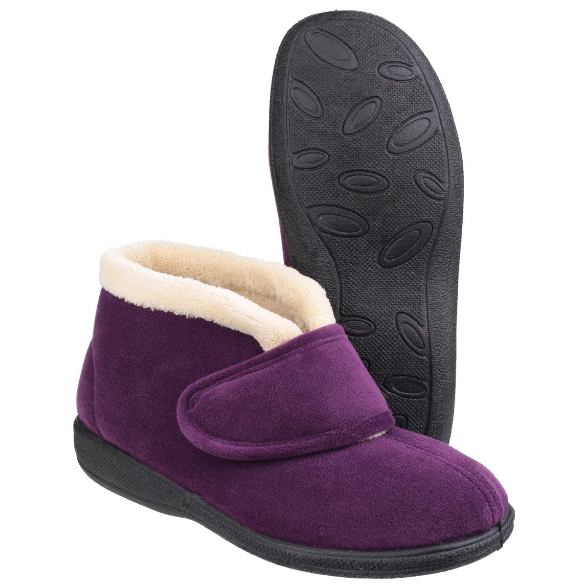 Fleet & Foster Levitt Womens Plum Boot Slipper