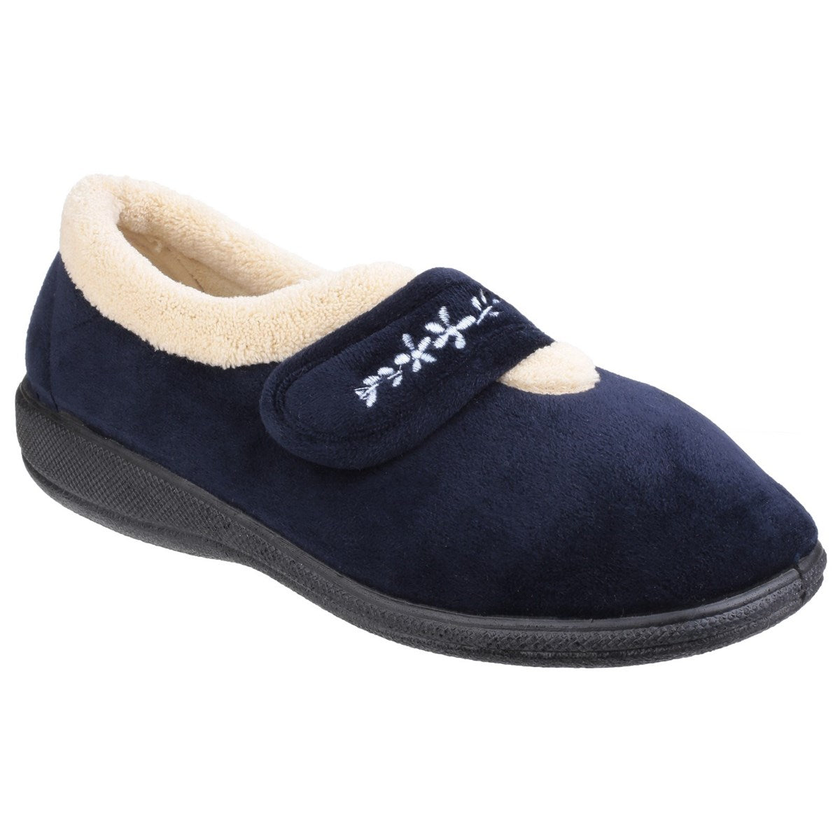 Fleet & Foster Capa Womens Navy Memory Foam Slipper