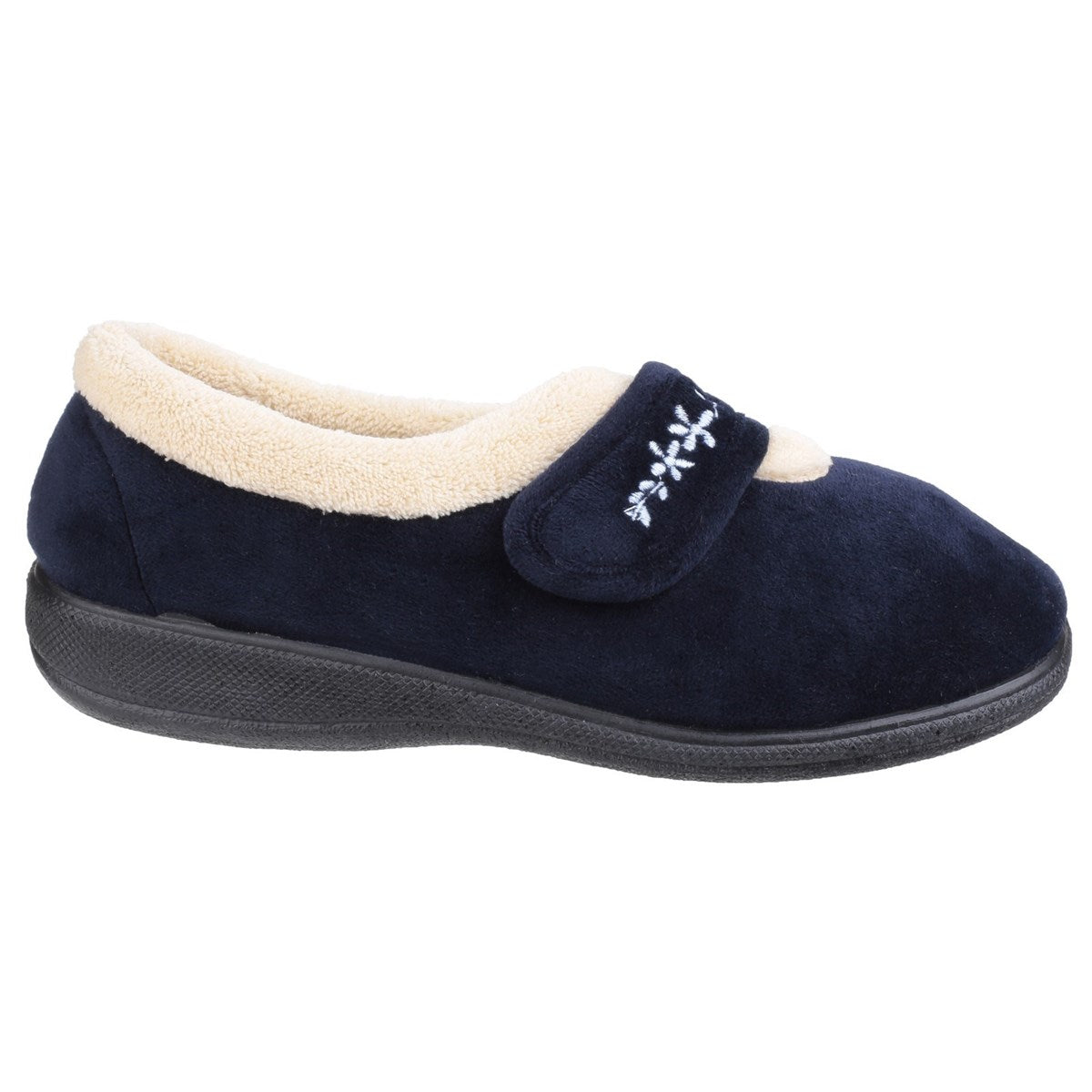 Fleet & Foster Capa Womens Navy Memory Foam Slipper