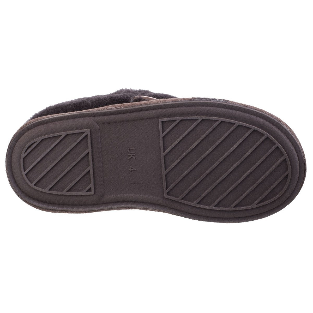 Cotswold Wotton Sheepskin Womens Chocolate Brown Boot Slipper
