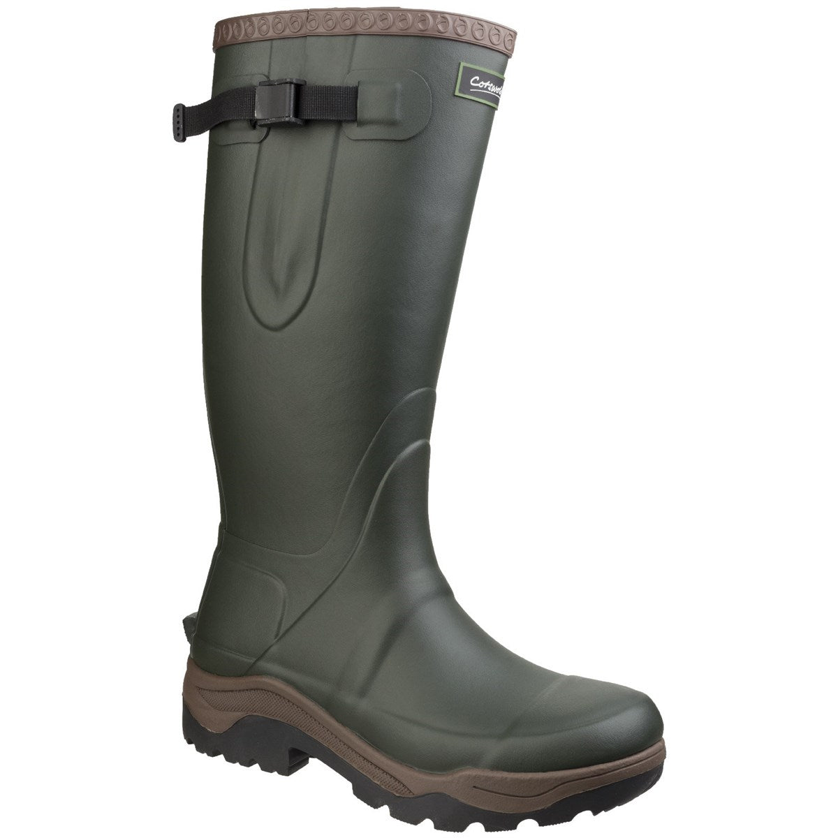 Cotswold Compass Unisex Green Wellington Boot