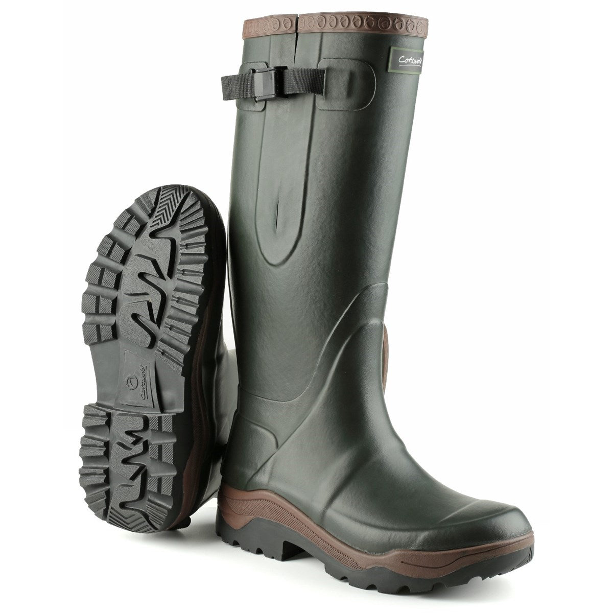 Cotswold Compass Unisex Green Wellington Boot