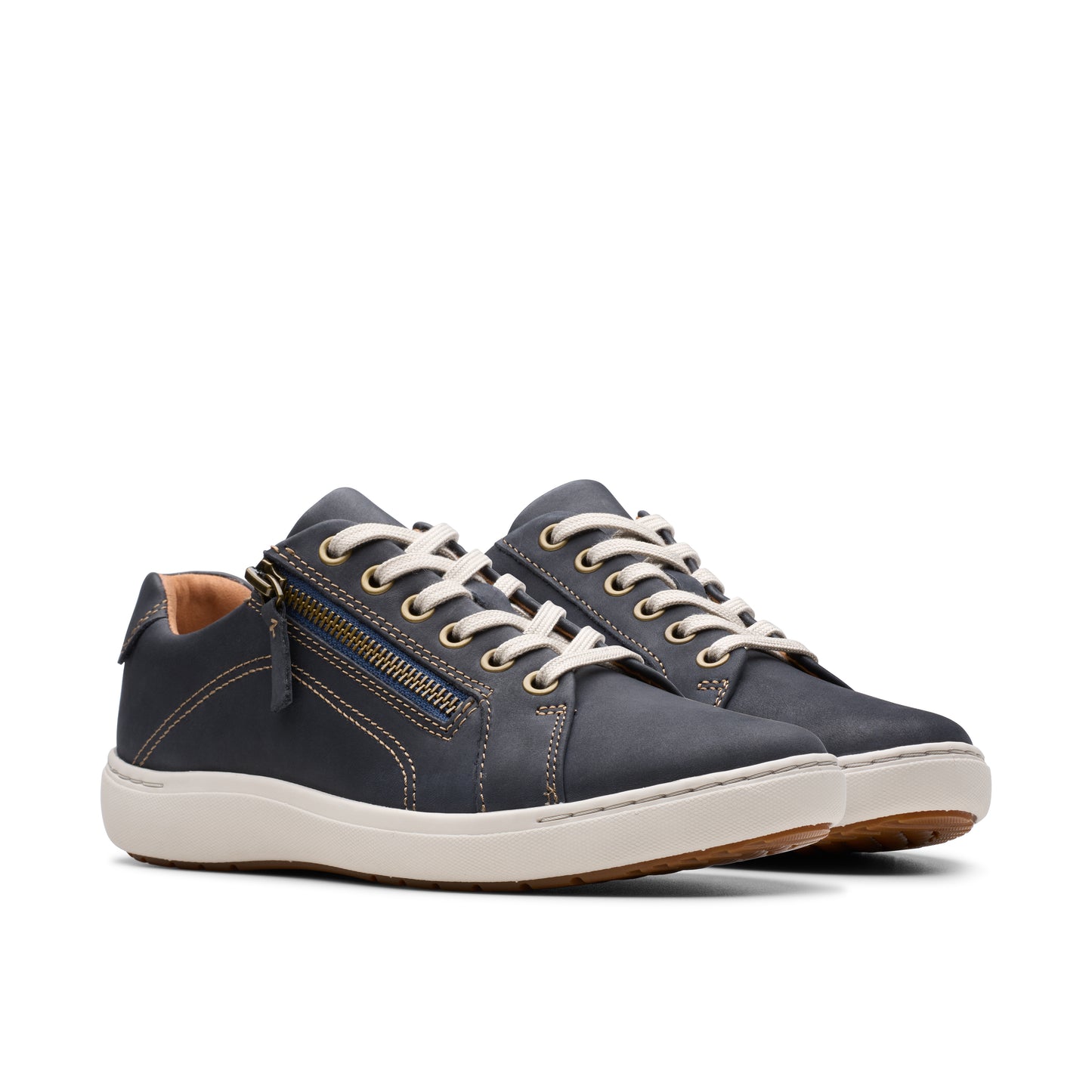 Clarks Nalle Lace Womens Navy Trainer