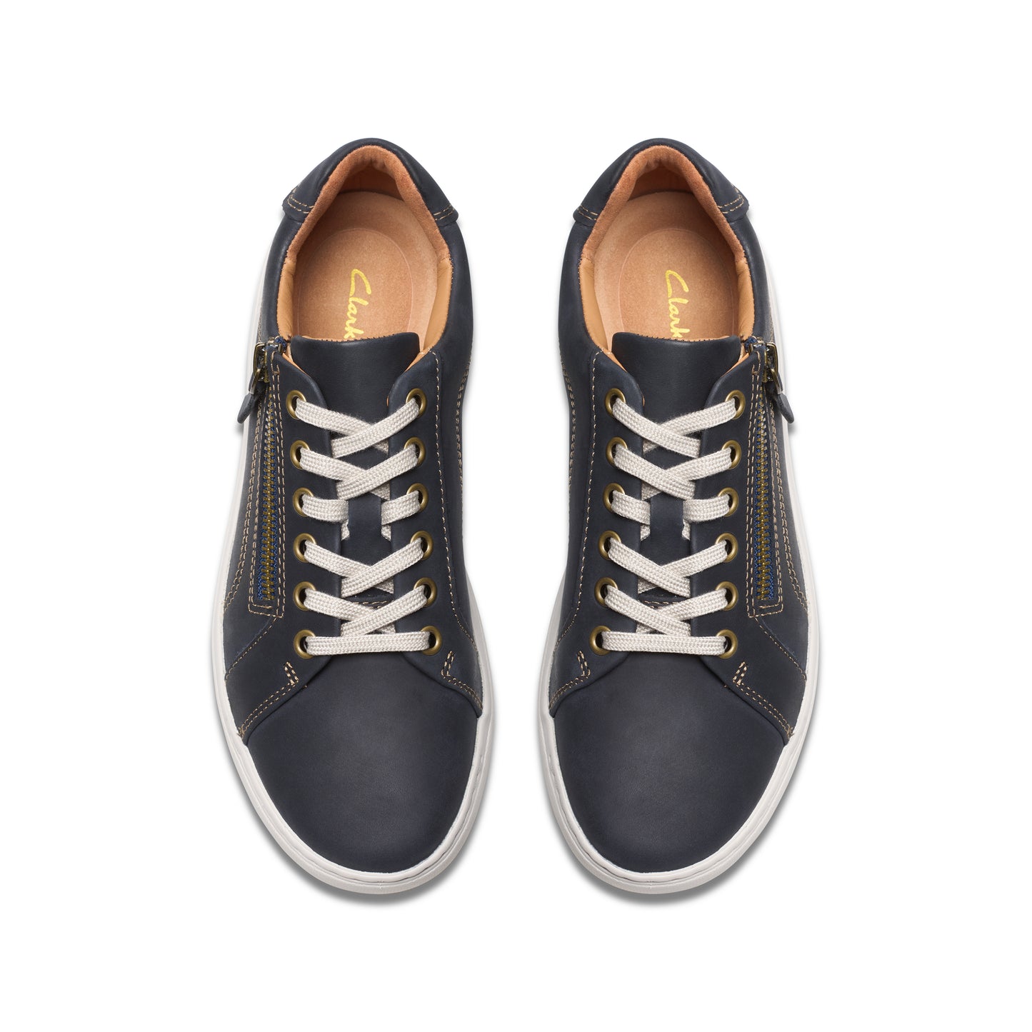 Clarks Nalle Lace Womens Navy Trainer