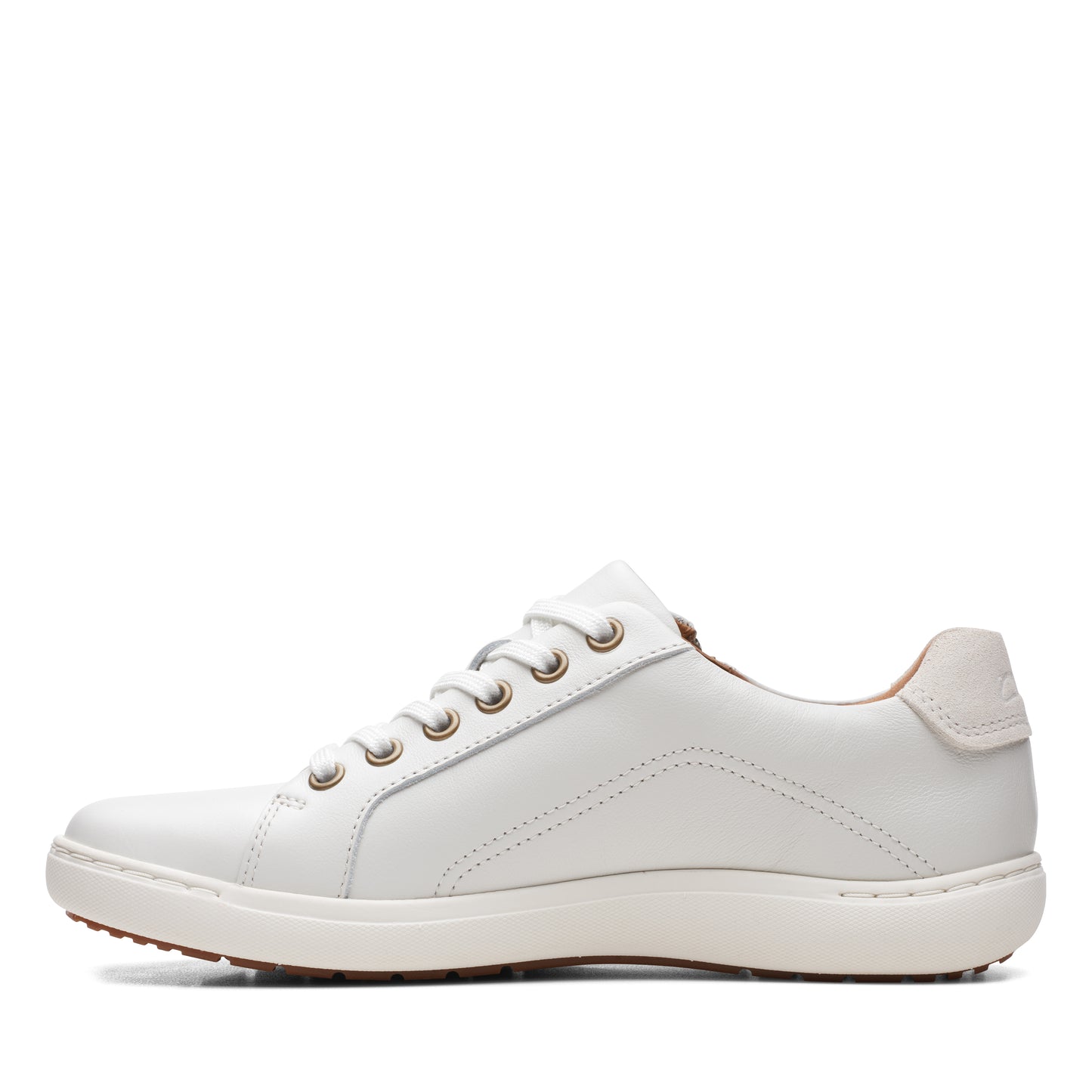 Clarks Nalle Lace Womens White Trainer