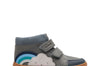 Clarks Flash Rise K Girls Denim Blue Rainbow Boot