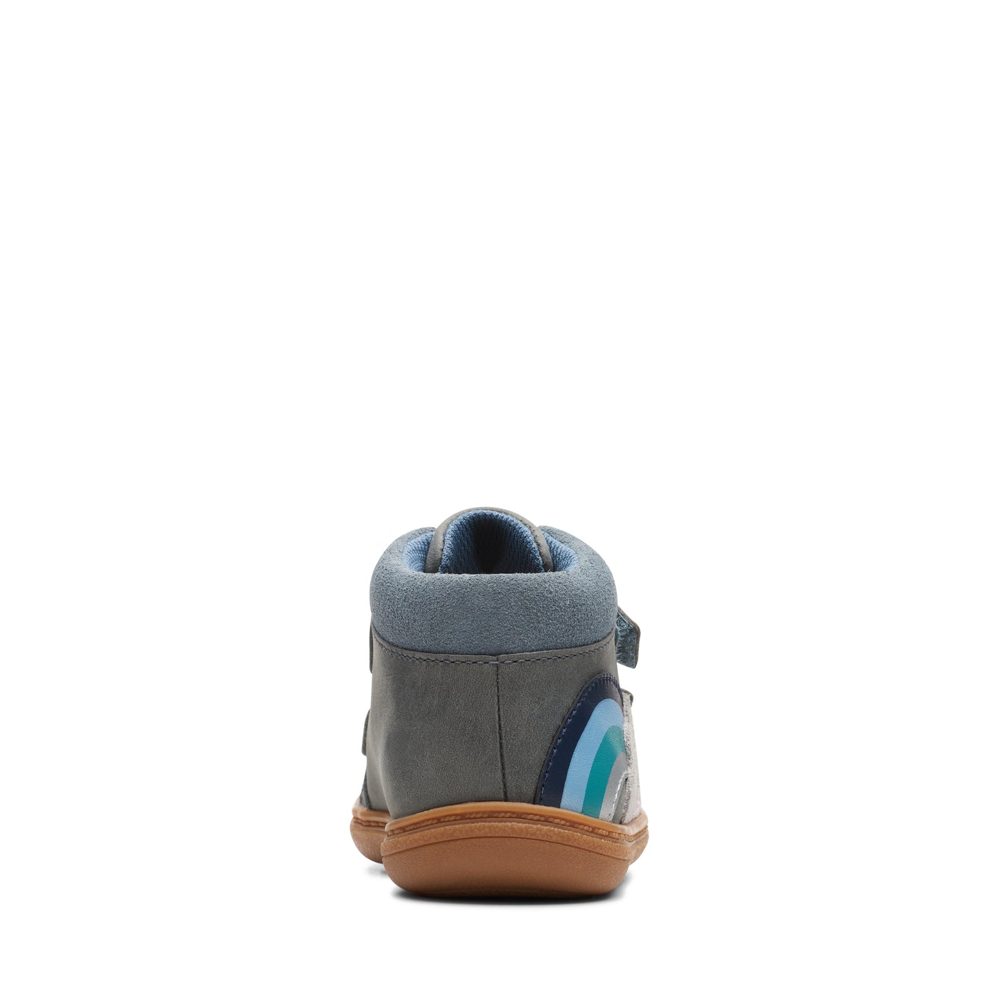 Clarks Flash Rise T Girls Denim Blue Rainbow Boot