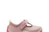 Clarks Roller Bright Girls Dusty Pink T-Bar Shoe