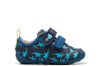 Clarks Tiny Stomp T Boys Navy Dinosaur Pre-Walker Shoes