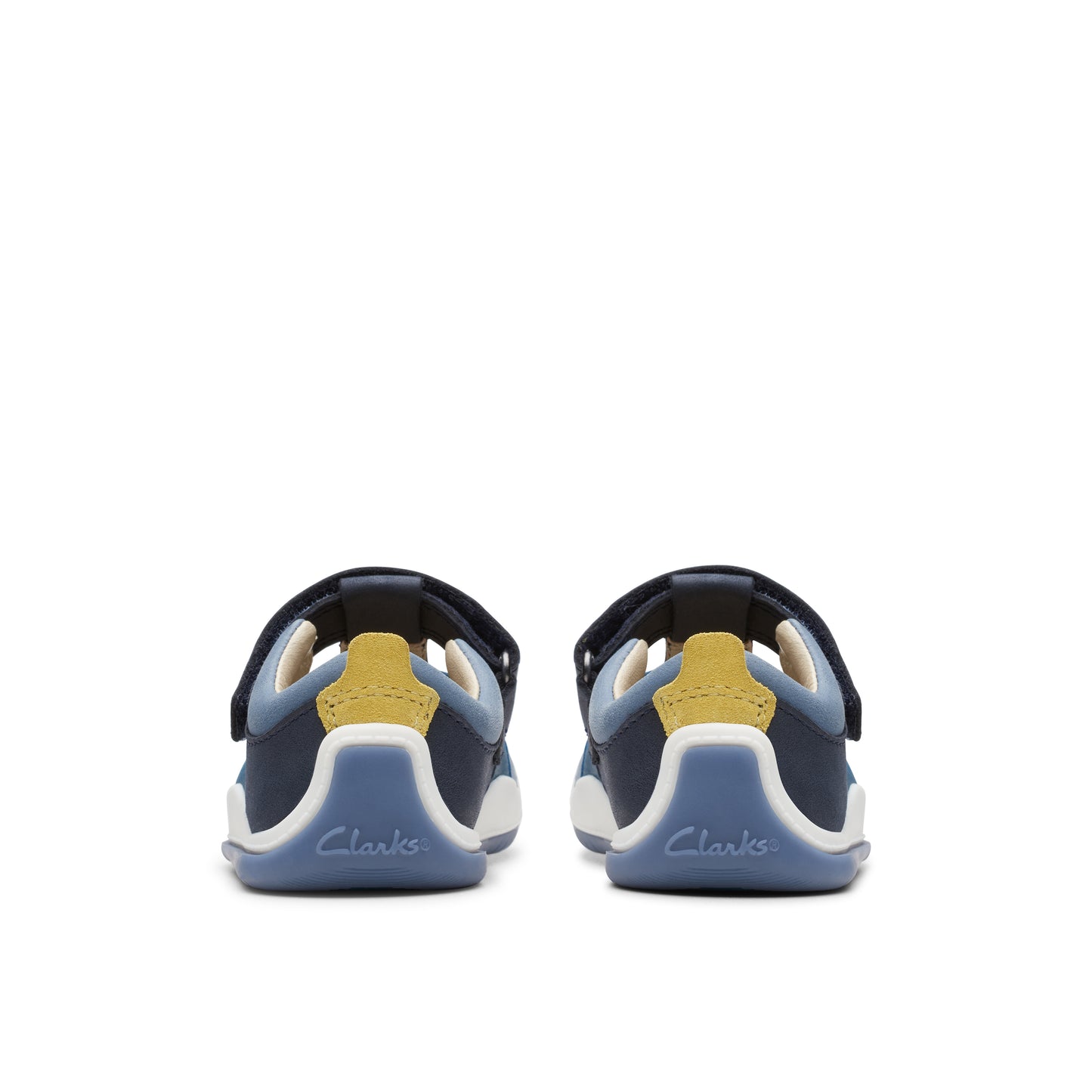 Clarks Noodle Sun T Boys Navy Multi Closed Toe Sandal