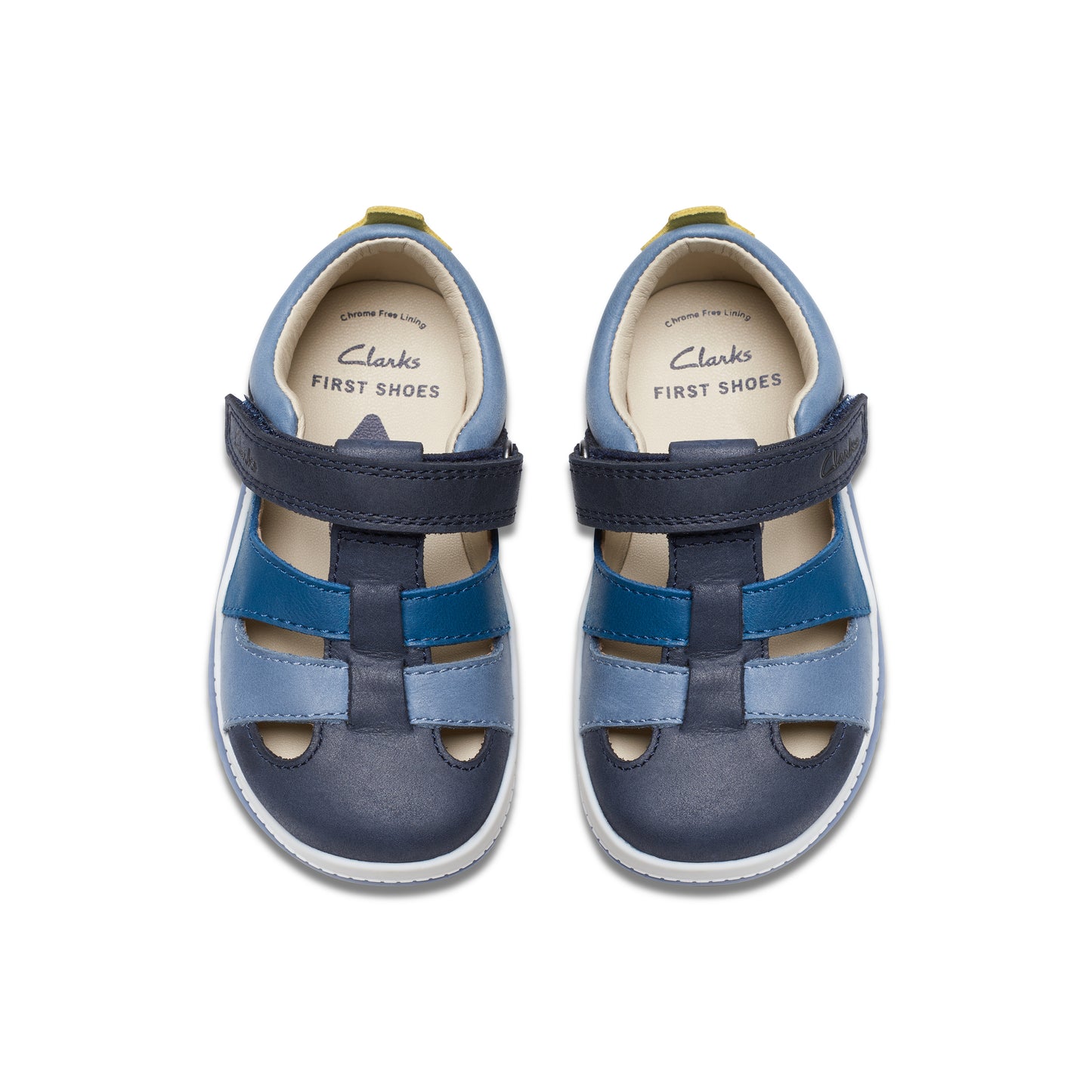 Clarks Noodle Sun T Boys Navy Multi Closed Toe Sandal