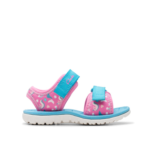 Clarks Surfing Tide T Girls Hot Pink Water Friendly Sandal