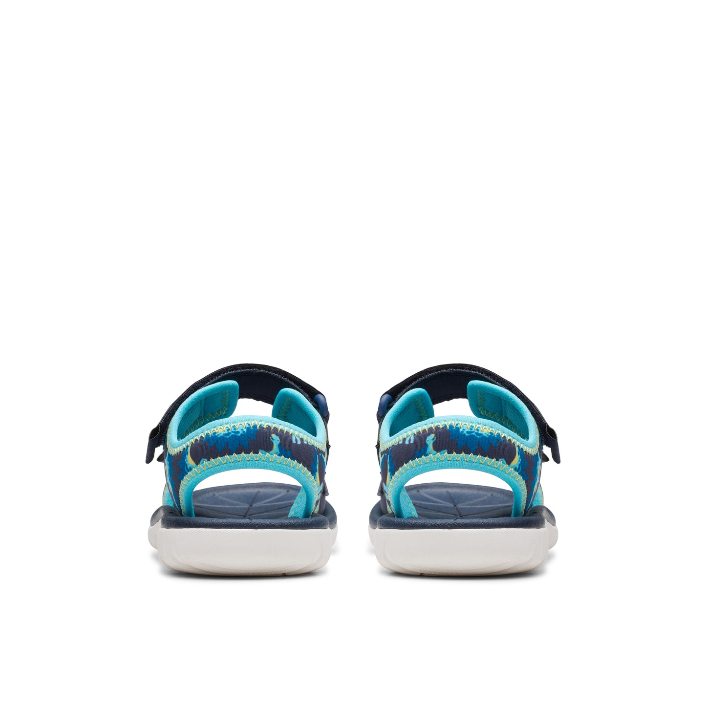 Clarks Surfing Tide K Boys Navy Dinosaur Water Friendly Sandal