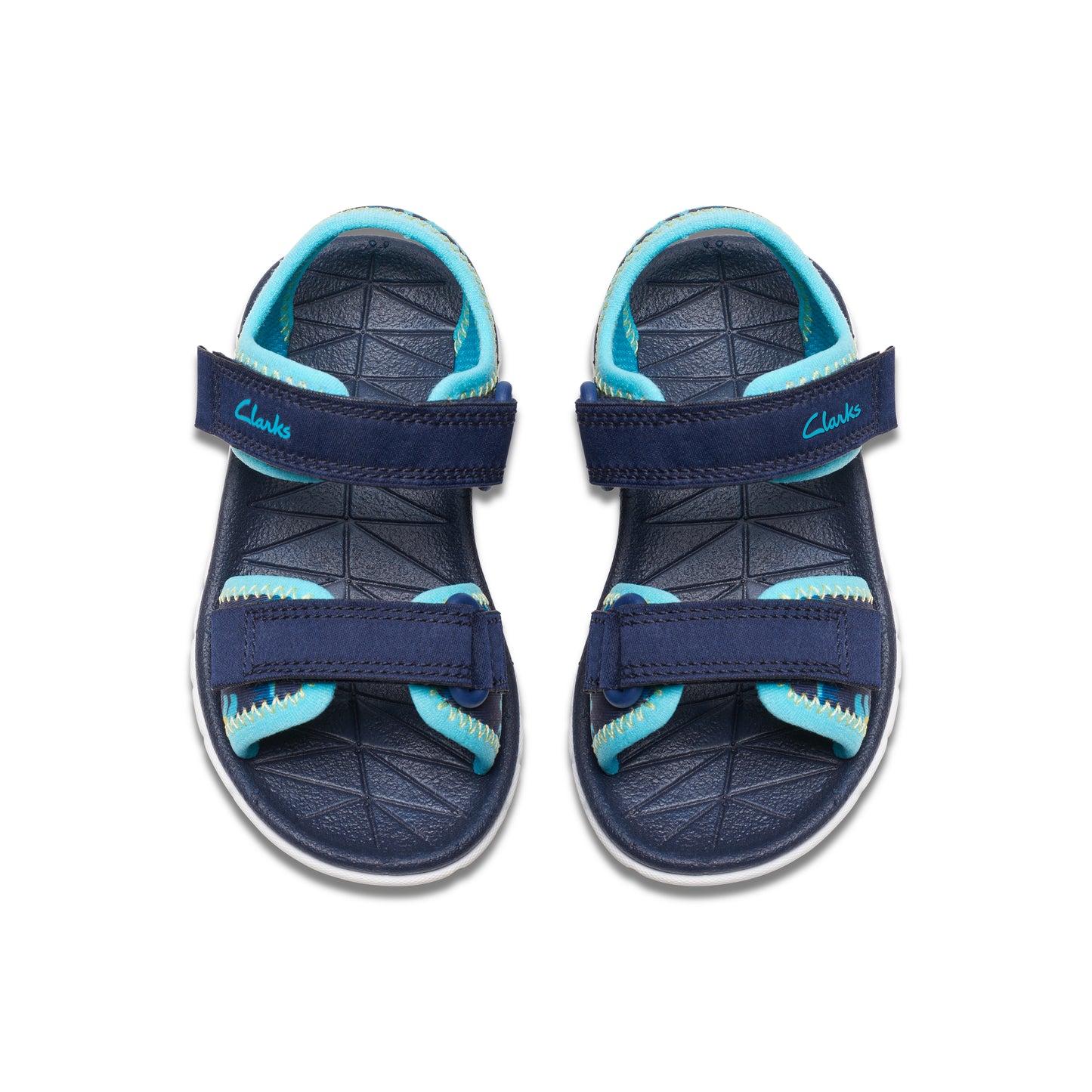 Clarks Surfing Tide T Boys Navy Dinosaur Water Friendly Sandal