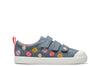 Clarks City Vibe K Girls Floral Denim Shoe