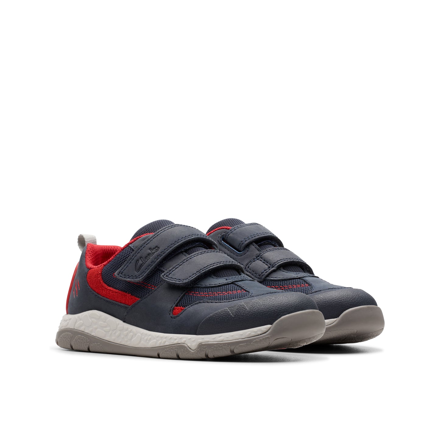 Clarks Steggy Tail K Boys Navy Trainers