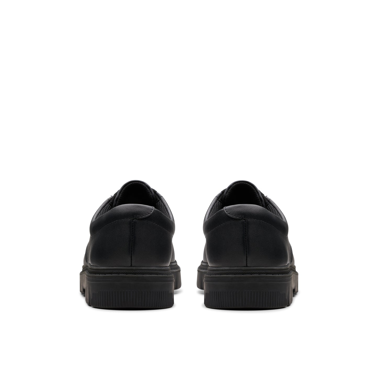 Clarks Lorcam Loop Y Boys Black School Shoes