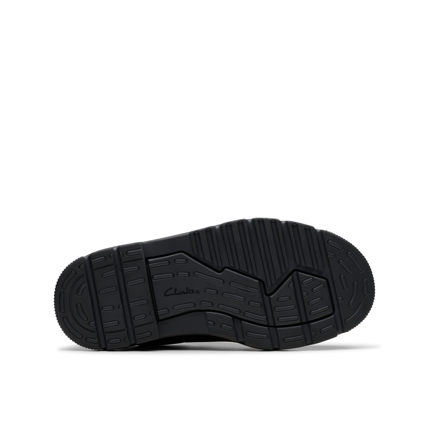 Clarks Lorcam Lane K Boys Black School Shoes