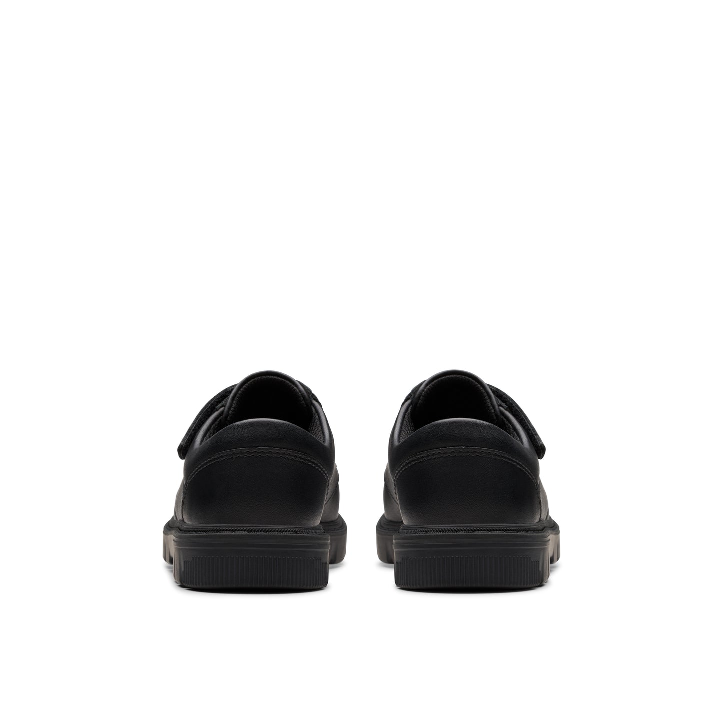 Clarks Lorcam Lane K Boys Black School Shoes