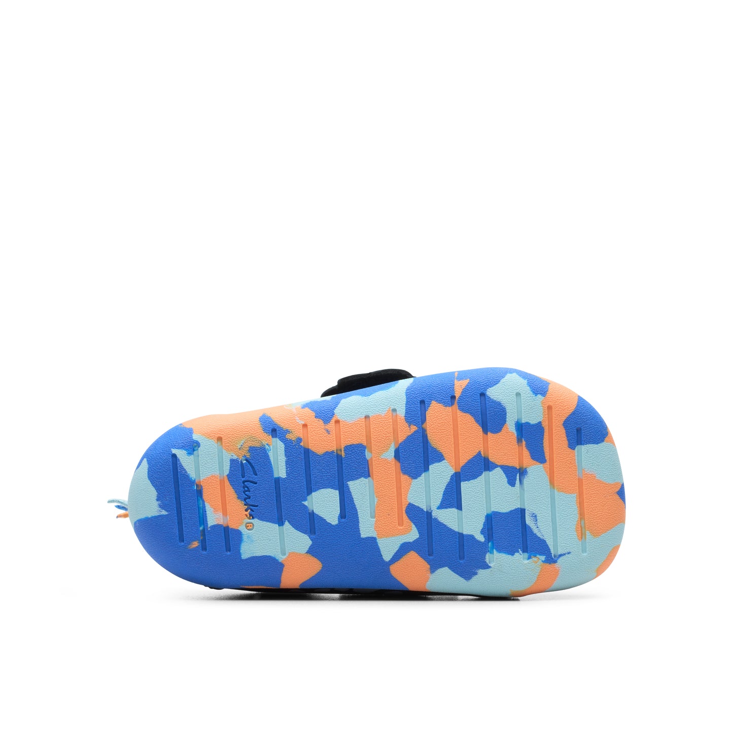 Clarks Roamer Tri T Boys Grey Blue Pre-Walker Shoes