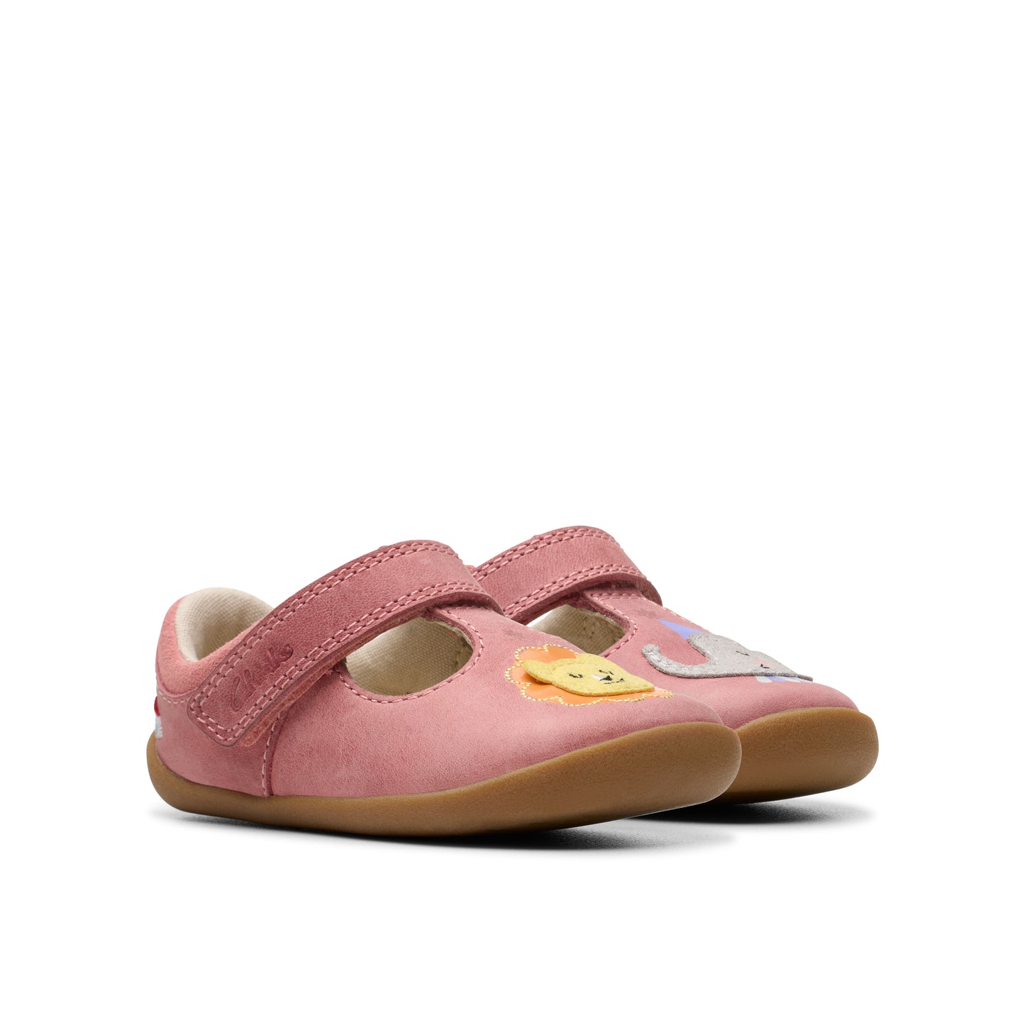 Clarks Roamer Hats T Girls Pink T-Bar Shoe