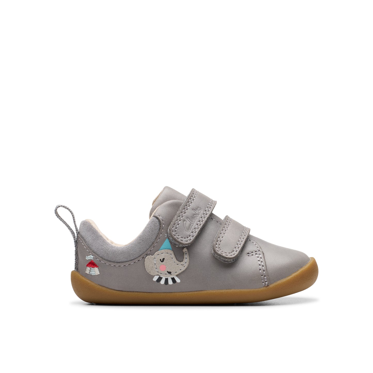 Clarks Roamer Mime T Grey Pre-Walker Shoes