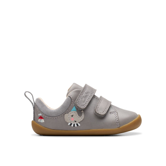 Clarks Roamer Mime T Grey Pre-Walker Shoes