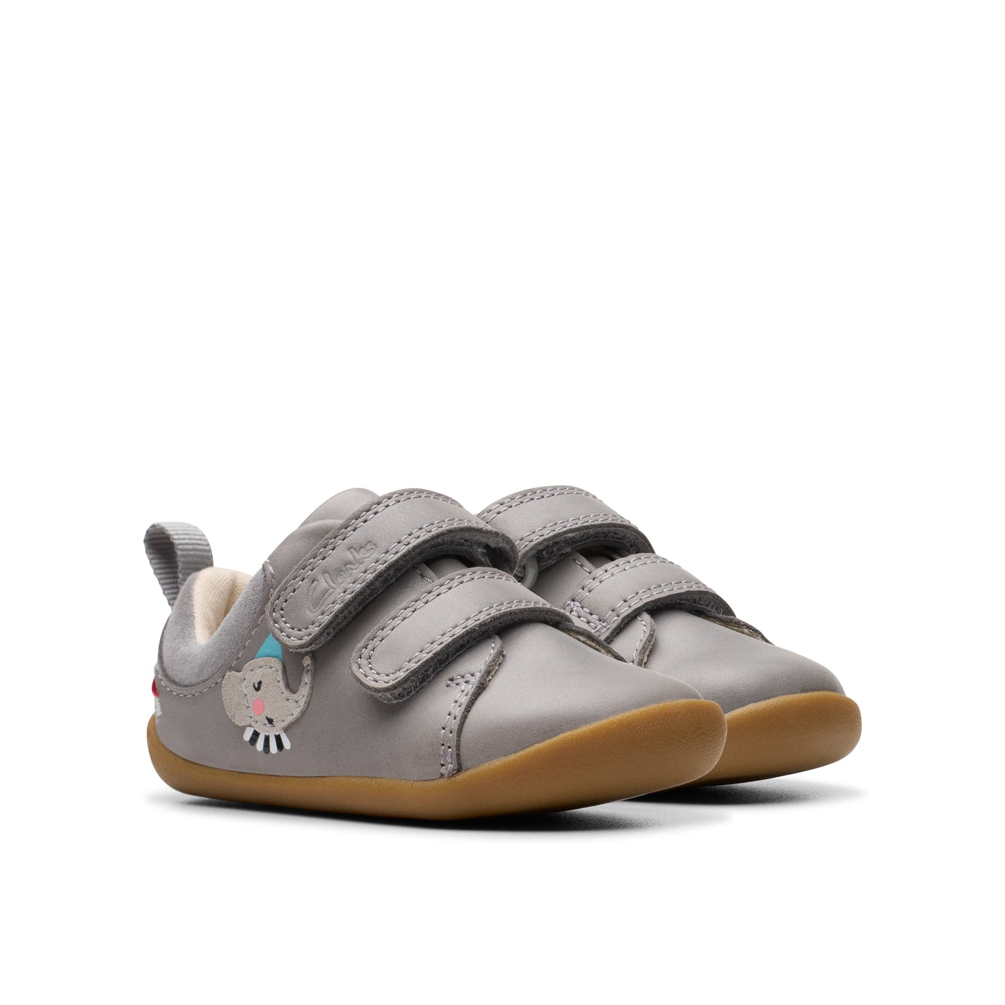 Clarks Roamer Mime T Grey Pre-Walker Shoes