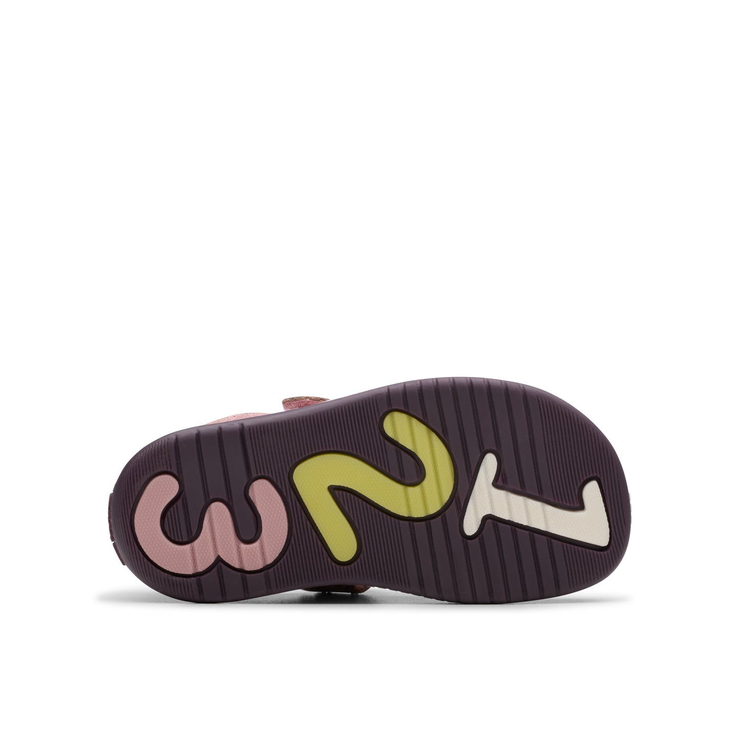 Clarks Noodle Bright T Girls Dusty Pink Patent T-Bar Shoe