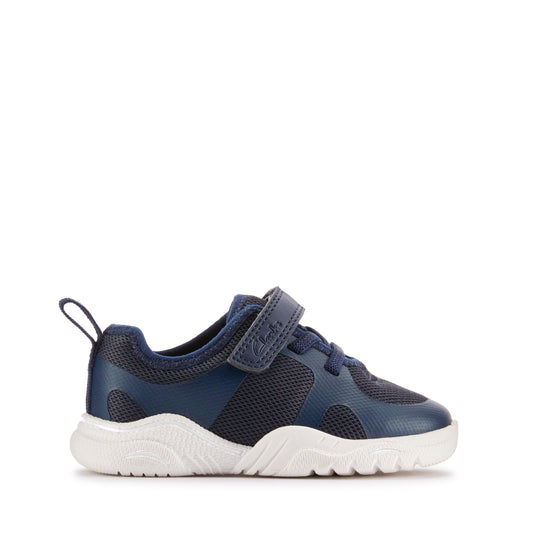 Clarks Feather Ath T Boys Toddler Navy Trainers