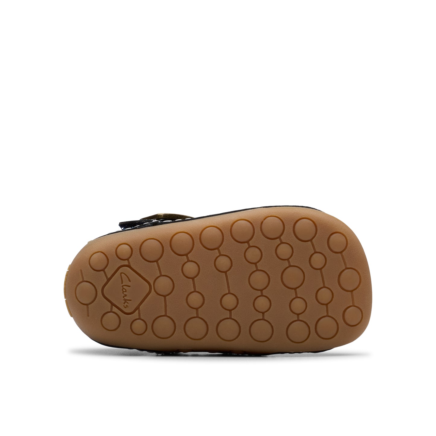 Clarks Tiny Skip T Girls Navy Patent Pre-Walker Shoe