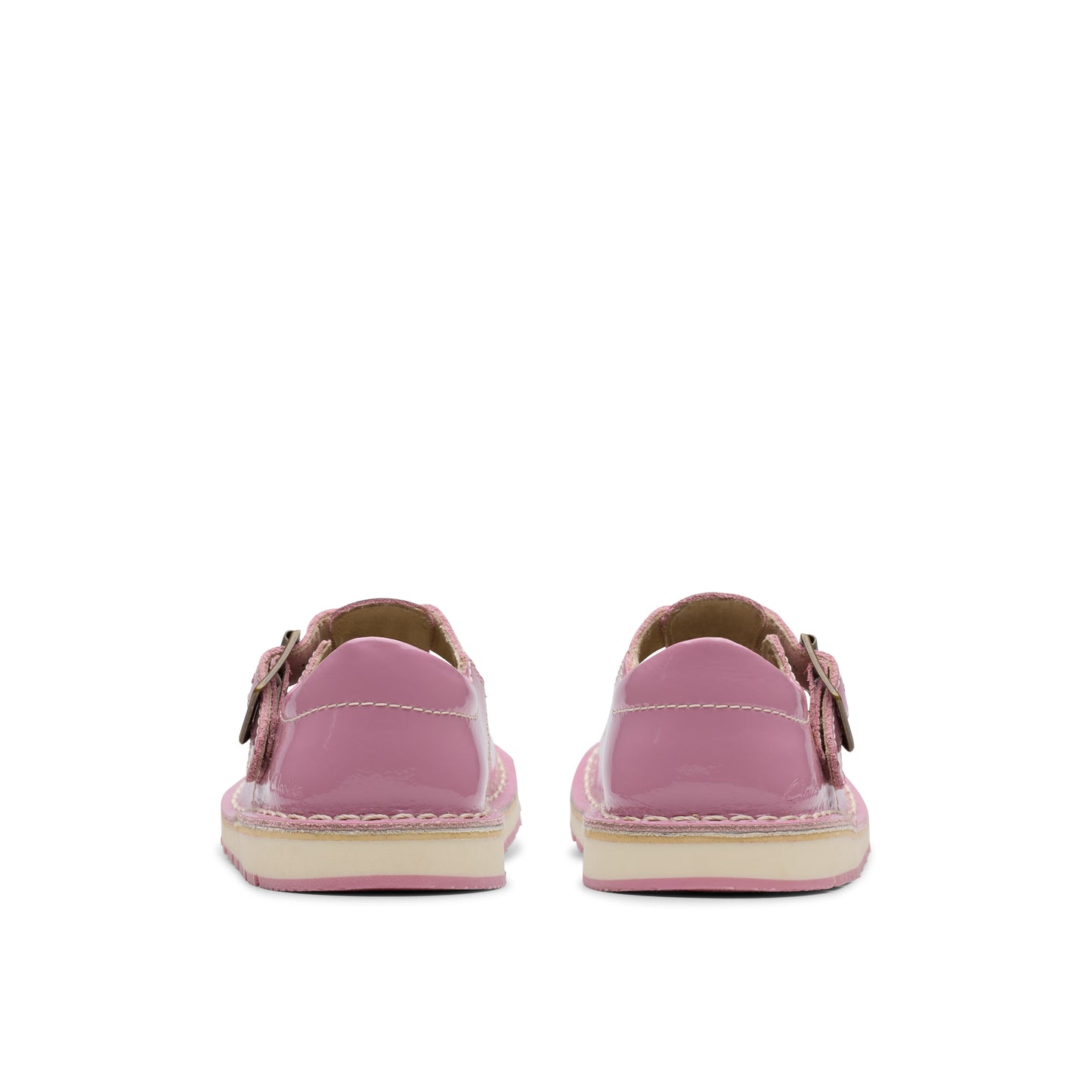 Clarks Joyful Skip T Girls Pink Patent Toddlers T-Bar Shoe