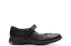 Clarks Relda Wish Girls Black School Shoe