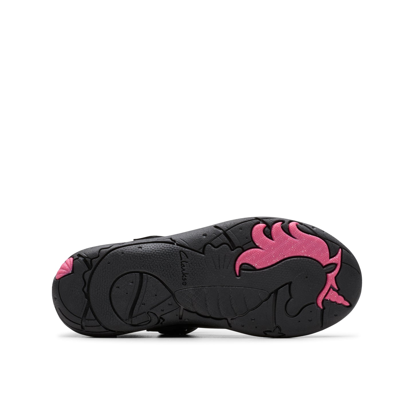 Clarks Relda Wish Girls Black School Shoe