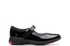 Clarks Relda Wish Girls Black Patent School Shoe