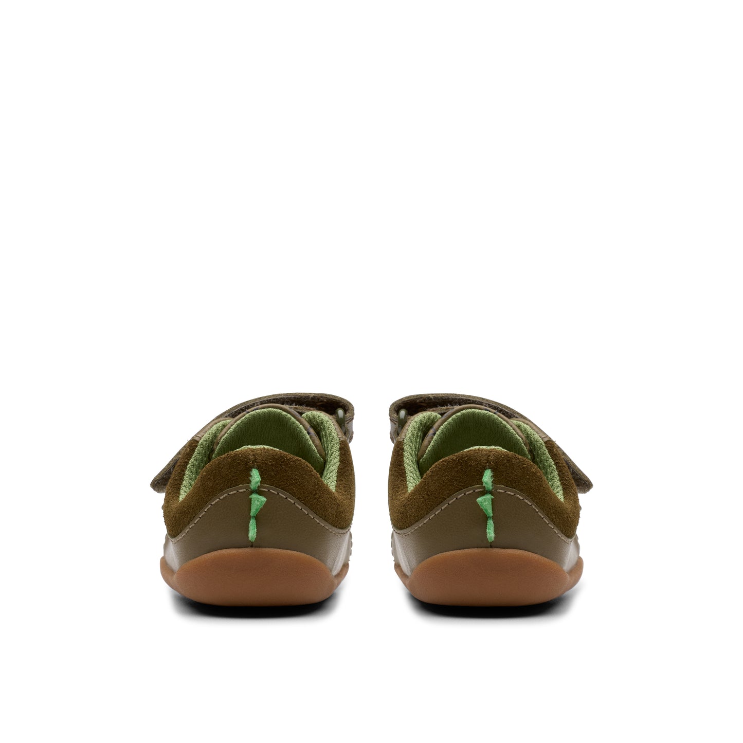 Clarks Roamer Snap T Boys Khaki Baby Shoes