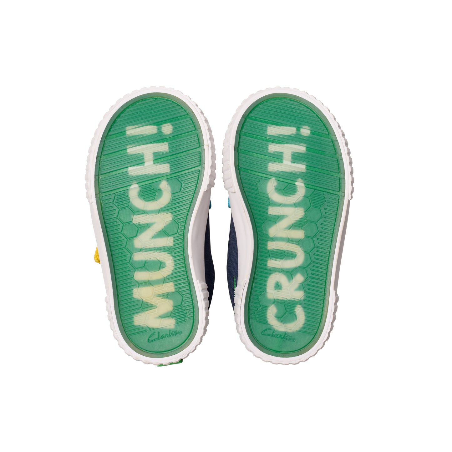 Clarks Foxing Ace T Boys Navy Crocodile Canvas Shoe