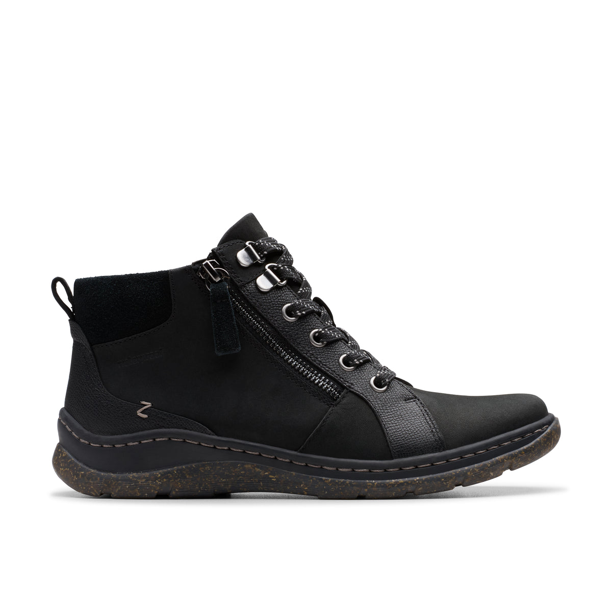 Clarks Orlene Top Womens Black Waterproof Lace Boot