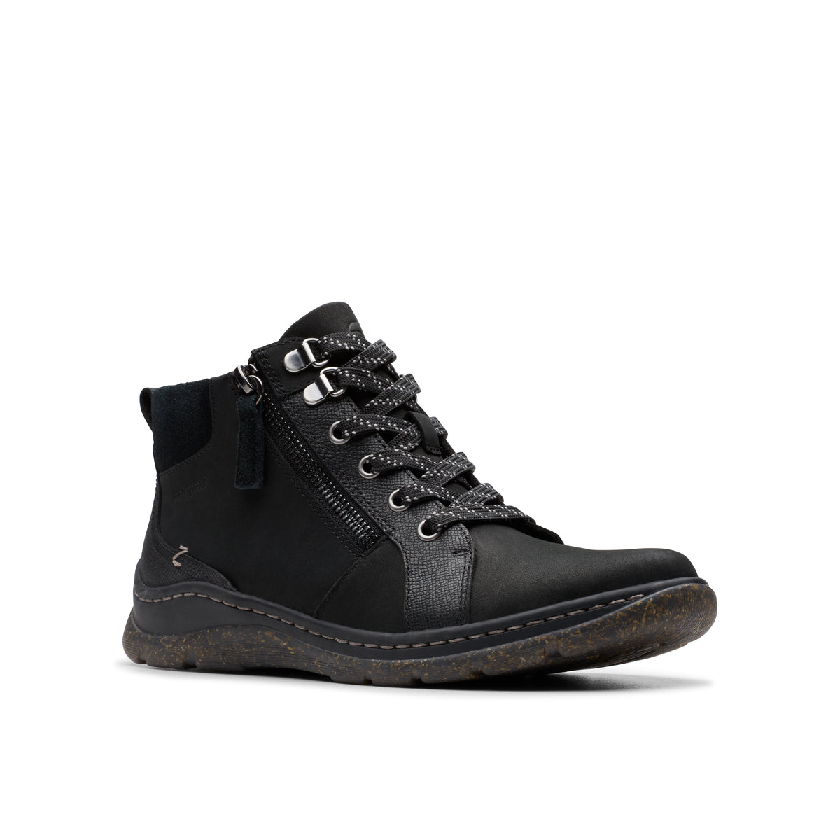 Clarks Orlene Top Womens Black Waterproof Lace Boot