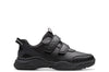 Clarks Feather Shine Boys Black School Shoe