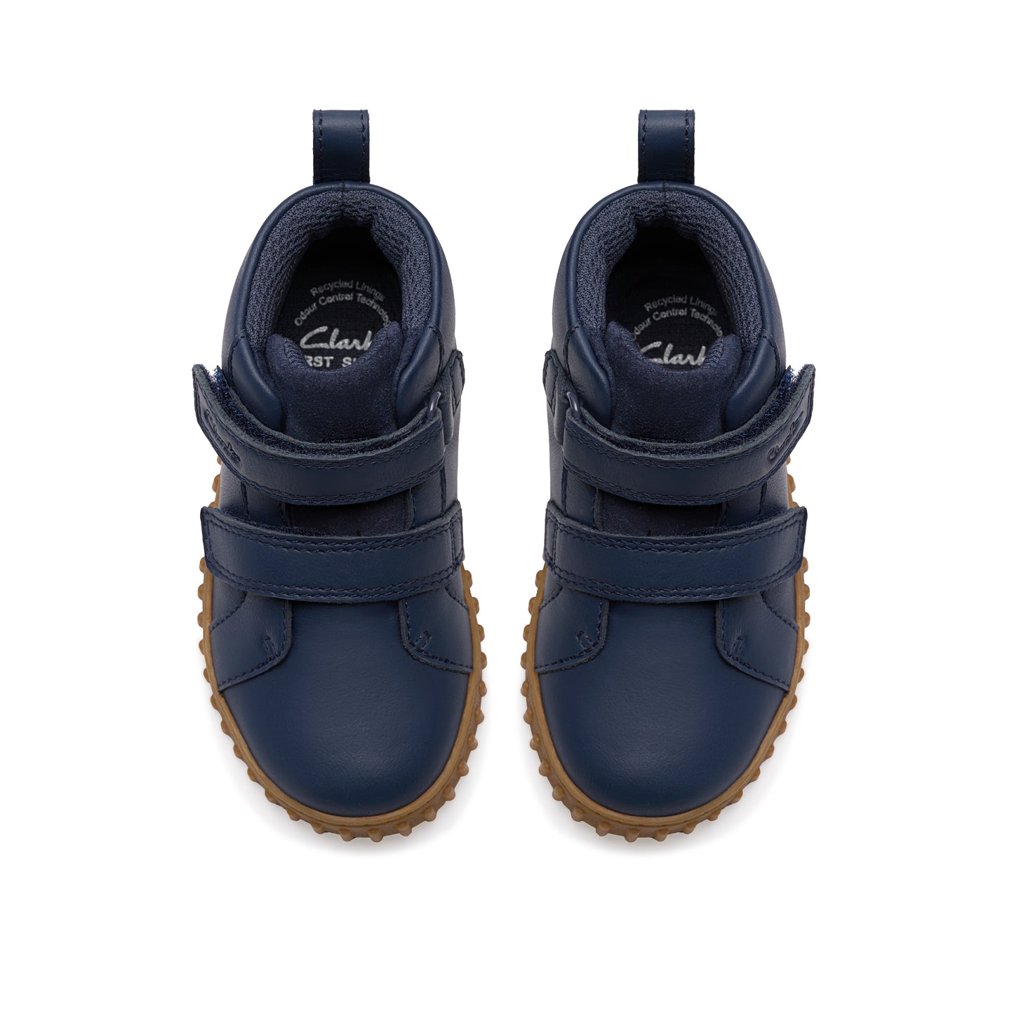 Clarks Cove Sky T Boys Navy Gum Sole Boot