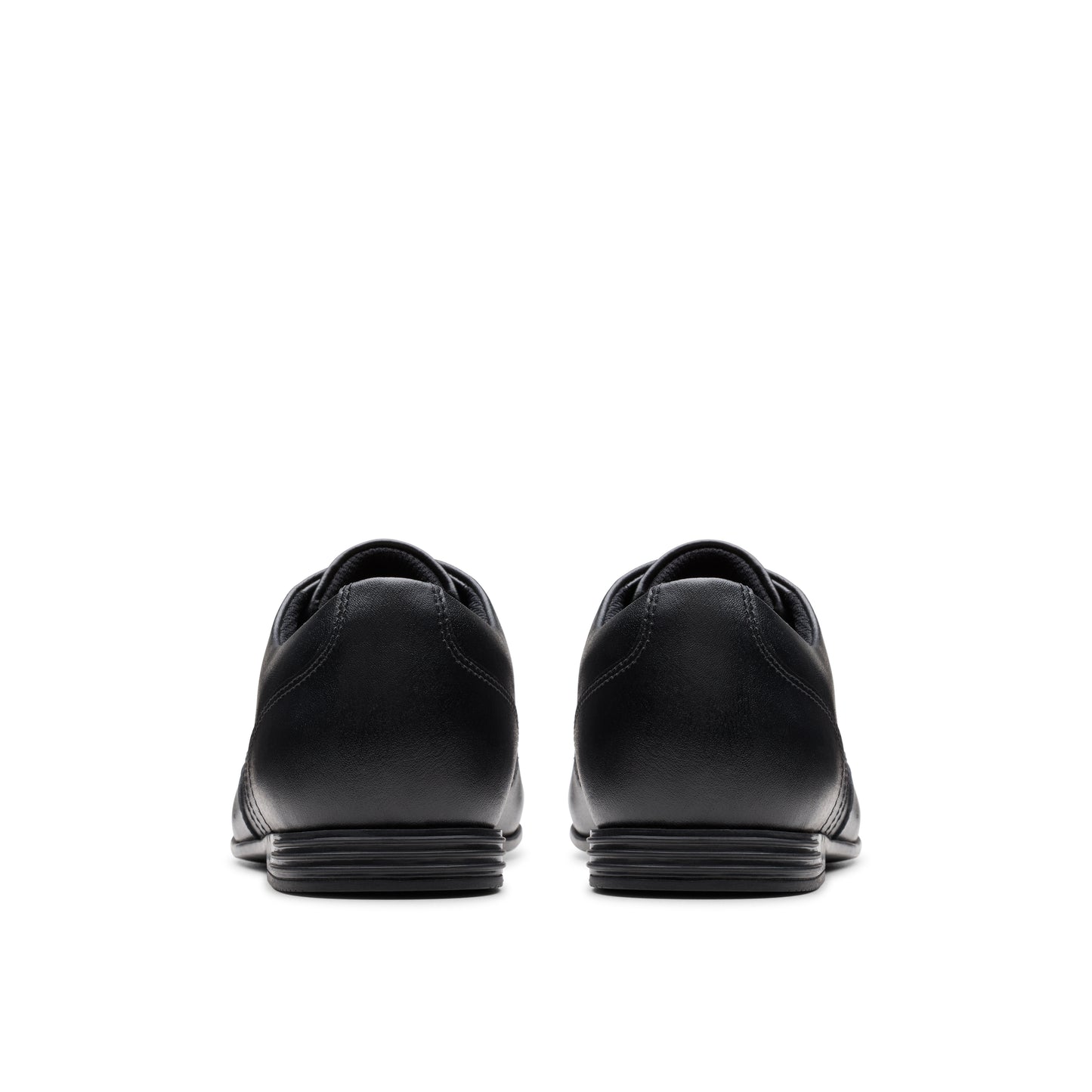 Clarks Finja Wing Y Girls Black Lace School Shoe