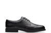 Clarks Tapa Pure Y Girls Black Lace School Shoe