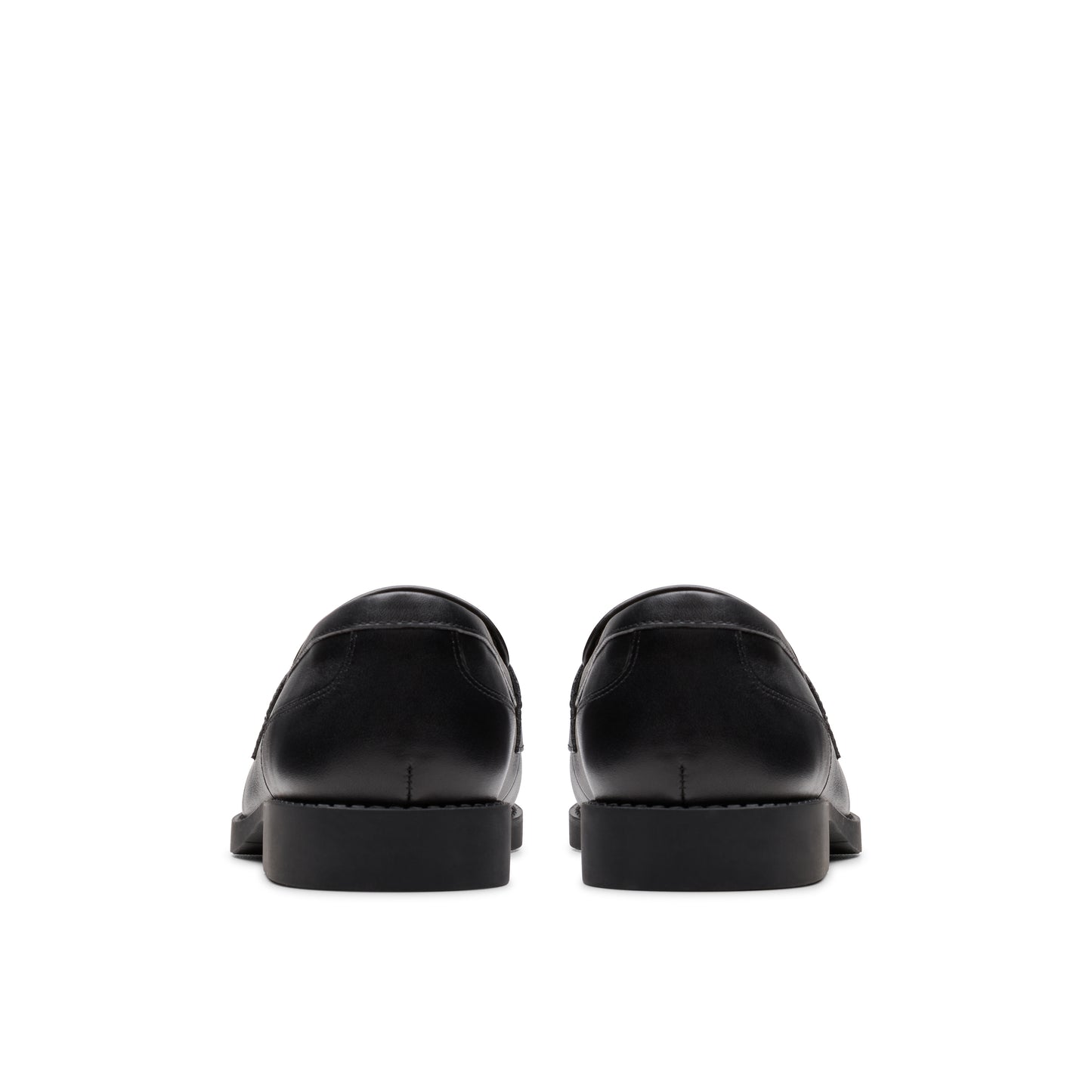 Clarks Tapa Edge Girls Black Loafer School Shoe